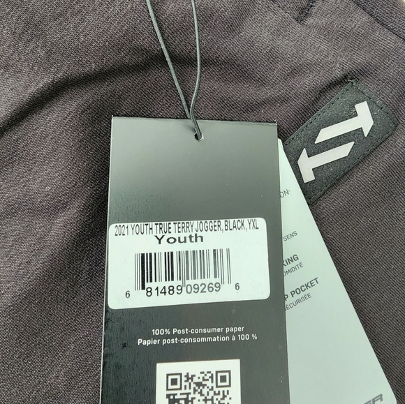 True Temper Apparel Youth True Terry Jogger. Black. Size YXL. New.T… - Picture 10 of 10